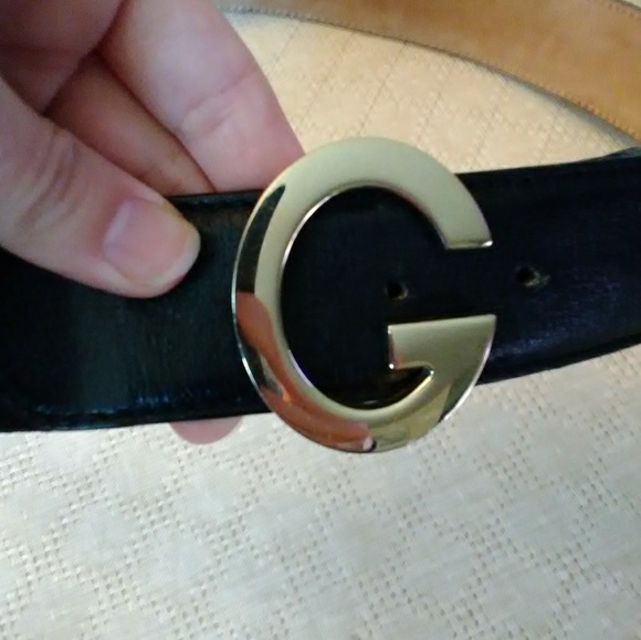 *SOLD* Gucci Monogram Canvas and Leather Belt - Picture 3 of 5